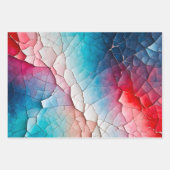 Kleurrijke Crackle Paper Art Wrapping Paper Sheets (Voorkant)