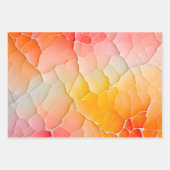 Kleurrijke Crackle Paper Art Wrapping Paper Sheets (Voorkant 3)