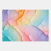 Kleurrijke Crackle Paper Art Wrapping Paper Sheets (Voorkant)