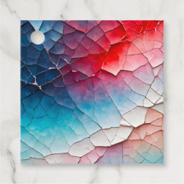 Kleurrijke Crackle Papier Kunst Cadeaublaadjes Bedankjes Labels