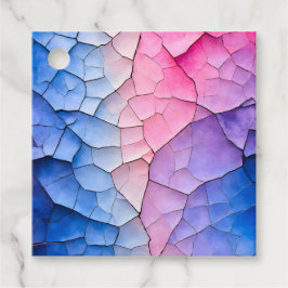 Kleurrijke Crackle Papier Kunst Cadeaublaadjes Bedankjes Labels