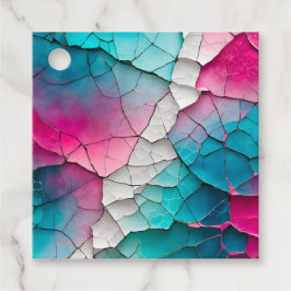 Kleurrijke Crackle Papier Kunst Cadeaublaadjes Bedankjes Labels