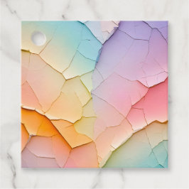 Kleurrijke Crackle Papier Kunst Cadeaublaadjes Bedankjes Labels