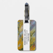 Kleurrijke Crayola Jasper Bagagelabel (Achterkant verticaal)