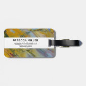 Kleurrijke Crayola Jasper Bagagelabel (Achterkant horizontaal)