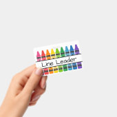 Kleurrijke Crayons Classroom vacatures gepersonali Badge (Handheld)