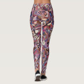 Kleurrijke Crazy Quilt Leggings (Achterkant)