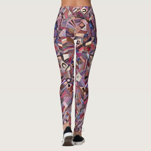 Kleurrijke  Crazy Quilt Leggings (Achterkant)
