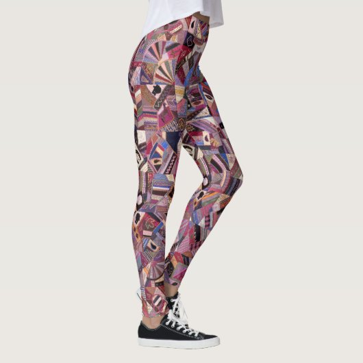 Kleurrijke  Crazy Quilt Leggings (Rechts)
