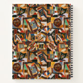 kleurrijke Crazy Quilt Notitieboek (Achterkant)