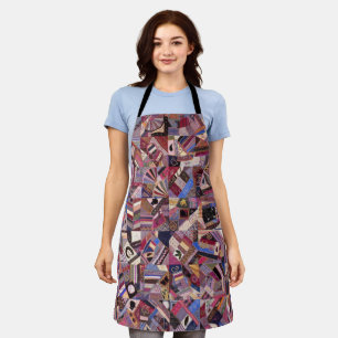 Kleurrijke  Crazy Quilt Schort