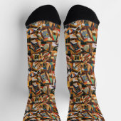 kleurrijke Crazy Quilt Sokken (Top)
