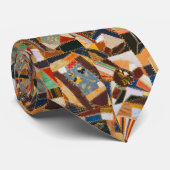  kleurrijke Crazy Quilt Stropdas (Opgerold)