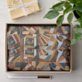 kleurrijke Crazy Quilt Tissuepapier (Geschenk)