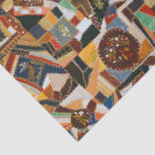  kleurrijke Crazy Quilt Tissuepapier (Detail)