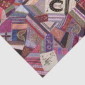 Kleurrijke Crazy Quilt Tissuepapier (Detail)