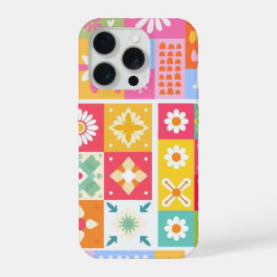 Kleurrijke Creatieve Moderne Bloemrijke Abstract T iPhone 15 Pro Case