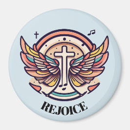 Kleurrijke Cross Agnel Wings verheugen zich Magneet