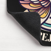 Kleurrijke Cross Agnel Wings verheugen zich Muismat (Hoek)