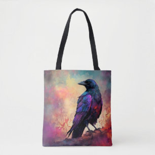 Kleurrijke Crow Raven Bird 97 Tote Bag