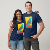 Kleurrijke Crow Waterverf T-shirt (Unisex)