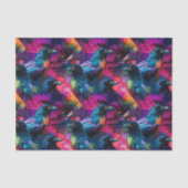 Kleurrijke Crown Raven Print Tissuepapier (Voorkant)