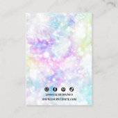 Kleurrijke Crystal Diamond Sieraden Houder Display Visitekaartje (Achterkant)