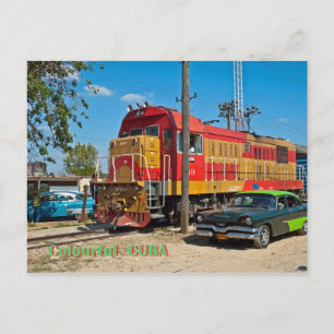 Kleurrijke cuba briefkaart