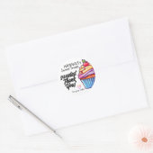 Kleurrijke Cupcake Cherry op Top Bedankt voor de b Ronde Sticker (Envelop)
