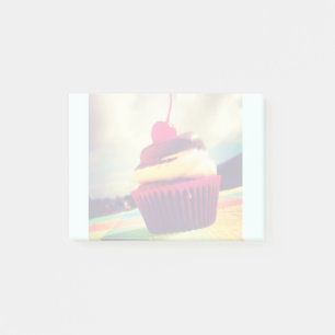 Kleurrijke Cupcake met Kers erop Post-it® Notes