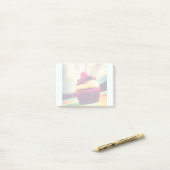Kleurrijke Cupcake met Kers erop Post-it® Notes (Op bureau)