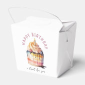 Kleurrijke cupcake, neem uit gunstdoos bedankdoosjes (Achterkant)