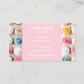 Kleurrijke cupcakes Bakkerij Individuele naam Visitekaartje (Achterkant)