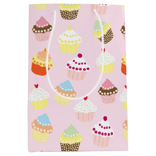 Kleurrijke Cupcakes Cadeautas (Voorkant)