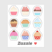 Kleurrijke Cupcakes Muffins Decoratie Planner Sticker (Vel)