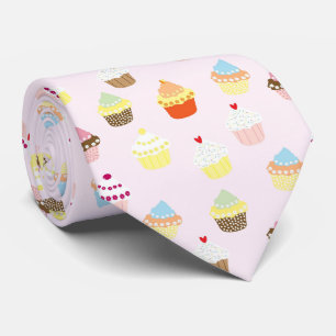Kleurrijke Cupcakes Patroon Stropdas