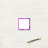 Kleurrijke curven aangepast grafisch logo aangepas post-it® notes (Op bureau)