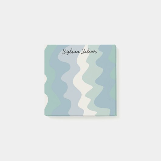 Kleurrijke curven aangepast grafisch logo aangepas post-it® notes (Voorkant)