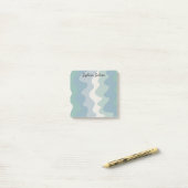 Kleurrijke curven aangepast grafisch logo aangepas post-it® notes (Op bureau)