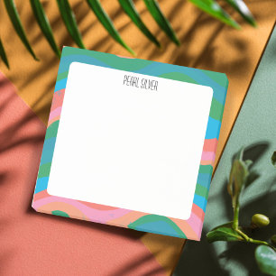 Kleurrijke curven aangepast grafisch logo aangepas post-it® notes