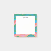 Kleurrijke curven aangepast grafisch logo aangepas post-it® notes (Voorkant)