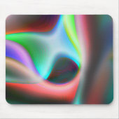 Kleurrijke curven met een puffe en een wazige stij muismat (Voorkant)