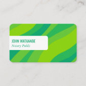 Kleurrijke Curves Retro Minimalistische Strepen Aa Visitekaartje (Voorkant)