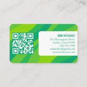 Kleurrijke Curves Retro Minimalistische Strepen Aa Visitekaartje (Achterkant)