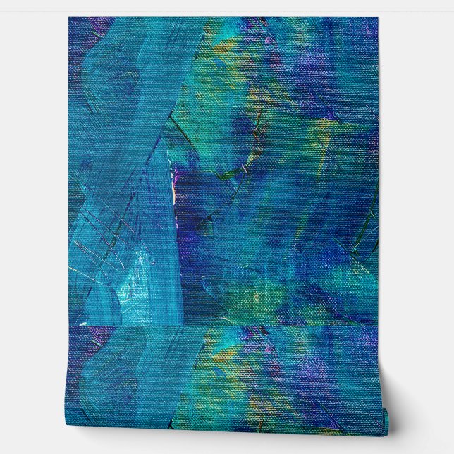 Kleurrijke Custom 2' * 12' Getextureerde Vinyl Behang (Afrollen)