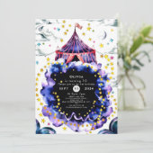 Kleurrijke Custom Circus Verjaardag Kaart (Staand voorkant)