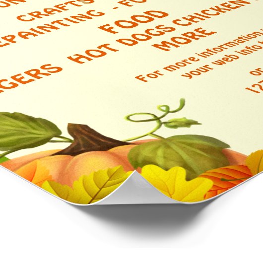 Kleurrijke Custom HERFST FESTIVAL Flyer Advertenti Poster (Hoek)