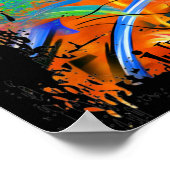 Kleurrijke Custom Paint Strat elektrische gitaar P Poster (Hoek)