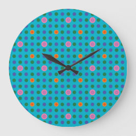 Kleurrijke Custom Polka Dots Vis in het Zee Klok