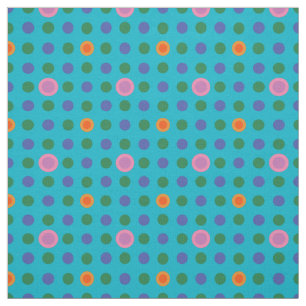 Kleurrijke Custom Polka Dots Vis in het Zee Stof
